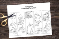 Bookmark Template - Halloween Scary Bookmark printable template