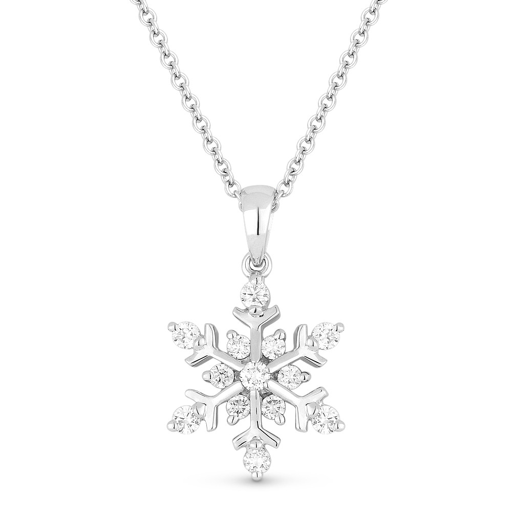Thomas Sabo Sterling Silver & CZ Snowflake Necklace | Ernest Jones