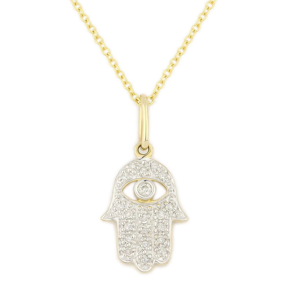 0.10 ct Round Cut Diamond Pave 14k White Gold Heart Charm Pendant Chain Necklace