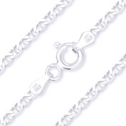 2.7mm (Gauge 060) Marina / Mariner Link Italian Chain Necklace in Solid .925 Sterling Silver - CLN-MARN1-060-SLP