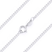 1.8mm Thin Cuban / Curb Link Italian Chain Anklet in .925 Italy Sterling Silver - CLA-CURB1-050-SLP