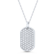 Smiley Face Emoji CZ Crystal Pave Pendant & Chain Necklace
