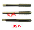 British Standard Whitworth BSW Starter, Plug & Bottoming Thread Threading Tapping Tap In M2 Molybdenum Tool Steel, Sizes 1/8" to 1/2"