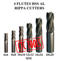 4 FLUTE HSS AL ROUGHING RIPPING HOGGING ENDMILL MILLING CUTTERS CNC