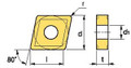 KORLOY CARBIDE INSERT CNMG H01 INDEXABLE TOOL BIT ISO FOR LATHE TOOL HOLDER TURNING INDEXABLE CNC TOOLS