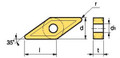 KORLOY CARBIDE INSERT VNMG H01 INDEXABLE TOOL BIT ISO FOR LATHE TOOL HOLDER TURNING INDEXABLE CNC TOOLS