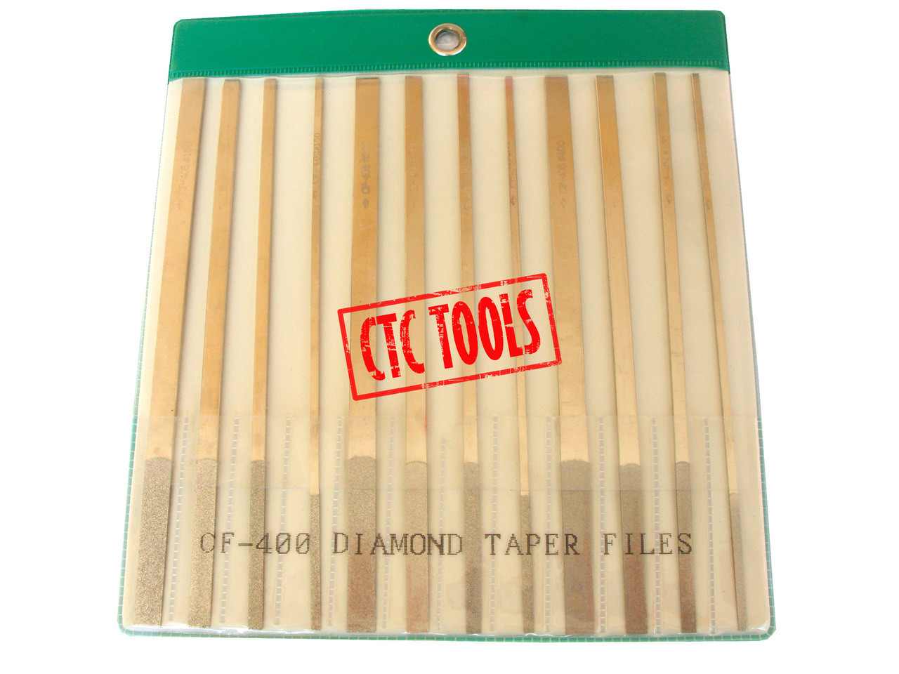 12 PCS. DIAMOND TAPER HAND FILES L68 CTC Tools