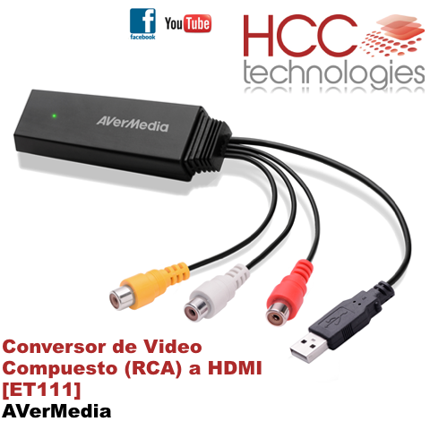 ET111 Conversor Video Compuesto RCA a HDMI - HCC Store