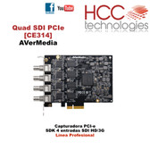 CE314 Quad SDI PCIe Capture Cards SDK  [AVerMedia] - Línea Profesional