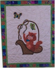 Cat and The Basket Baby Quilt