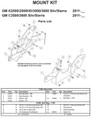 7192 FISHER MOUNT KIT MM 2011- CURRENT GM K2500/3500 SIERRA/SILVERADO