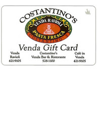 $75 Costantino's Venda Gift Card