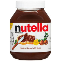 33.5oz Imported Nutella Glass Jar