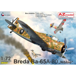 AZ Model 7876 Breda Ba-65A-80 'Nibbio' over Spain 1:72 Model Kit