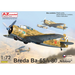 AZ Model 7875 Breda Ba-65A-80 'Nibbio' 1:72 Model Kit