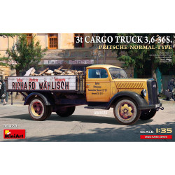 Miniart 38079 3t Cargo Truck, 3,6-36S Pritsche Normal Type 1:35 Model Kit