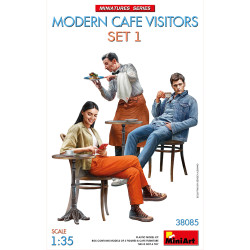 Miniart 38085 Modern Cafe Visitors Set #1 1:35 Model Kit