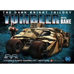 Moebius Models MMK967 Dark Knight Armoured Tumbler w/Bane Figure 1:25 Model Kit