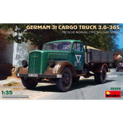 Miniart 35442 German 3t Cargo Truck 3,6-36S Pritsche Normal Type 1:35 Model Kit