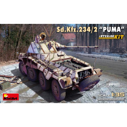 Miniart 35414 Sd.Kfz.234/2 Puma w/Full Interior 1:35 Model Kit
