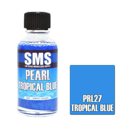 SMS PRL27 Pearl TROPICAL BLUE 30ml Acrylic Lacquer