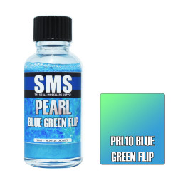 SMS PRL10 Pearl BLUE GREEN FLIP 30ml Acrylic Lacquer
