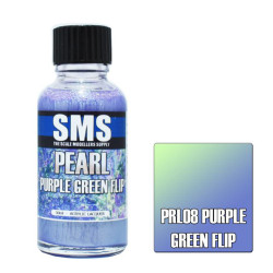 SMS PRL08 Pearl PURPLE GREEN FLIP 30ml Acrylic Lacquer