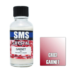 SMS CR02 Crystal GARNET (Red) 30ml Acrylic Lacquer