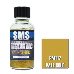 SMS PMT12 Metallic PALE GOLD 30ml Acrylic Lacquer