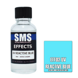 SMS EFF02 Effects UV REACTIVE BLUE 30ml Acrylic Lacquer