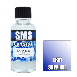 SMS CR01 Crystal SAPPHIRE (Blue) 30ml Acrylic Lacquer
