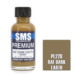 SMS PL228 Premium RAF Dark Earth BS450 30ml Acrylic Lacquer