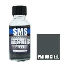 SMS PMT06 Metallic STEEL 30ml Acrylic Lacquer