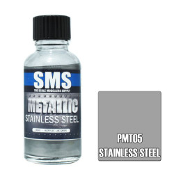 SMS PMT05 Metallic STAINLESS STEEL 30ml Acrylic Lacquer