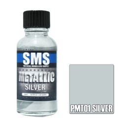 SMS PMT01 Metallic SILVER 30ml Acrylic Lacquer
