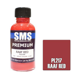 SMS PL217 Premium RAAF RED 30ml Acrylic Lacquer