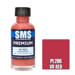 SMS PL206 Premium VR RED 30ml Acrylic Lacquer