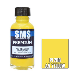 SMS PL208 Premium AN YELLOW 30ml Acrylic Lacquer