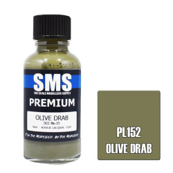 SMS PL152 Premium OLIVE DRAB SCC No.15 30ml Acrylic Lacquer