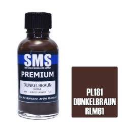 SMS PL181 Premium DUNKELBRAUN RLM61 30ml Acrylic Lacquer
