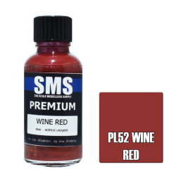 SMS PL52 Premium WINE RED 30ml Acrylic Lacquer