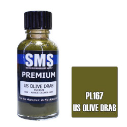 SMS PL167 Premium US OLIVE DRAB 30ml Acrylic Lacquer