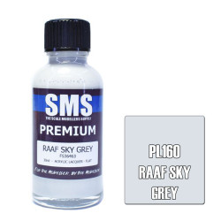 SMS PL160 Premium RAAF SKY GREY 30ml Acrylic Lacquer