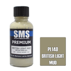 SMS PL140 Premium BRITISH LIGHT MUD 30ml Acrylic Lacquer