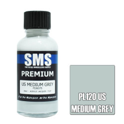 SMS PL120 Premium US MEDIUM GREY 30ml Acrylic Lacquer