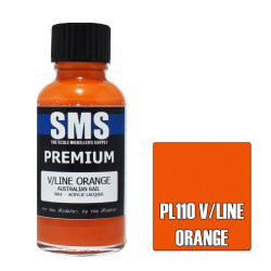 SMS PL110 Premium V/LINE ORANGE 30ml Acrylic Lacquer