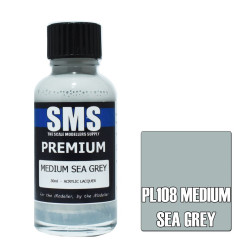 SMS PL108 Premium MEDIUM SEA GREY 30ml Acrylic Lacquer