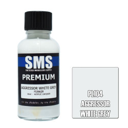 SMS PL104 Premium AGGRESSOR WHITE GREY 30ml Acrylic Lacquer