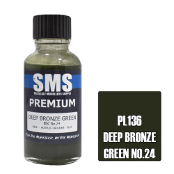 SMS PL136 Premium DEEP BRONZE GREEN 30ml Acrylic Lacquer