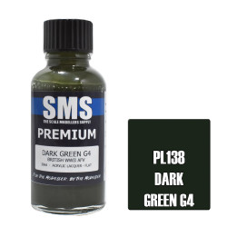 SMS PL138 Premium DARK GREEN G4 30ml Acrylic Lacquer